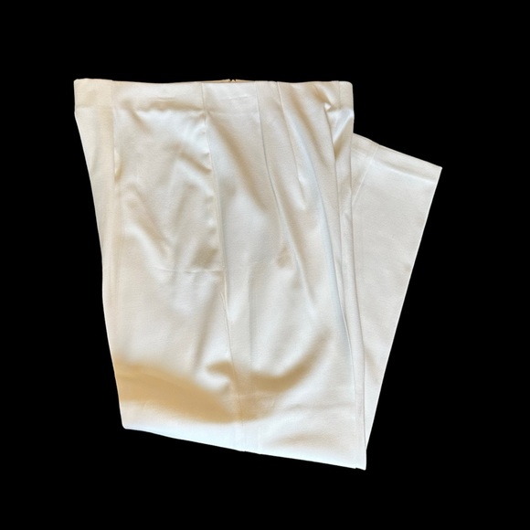 Women’s JM Collection Ivory Pleated Dress work Pants Size 12 - Picture 3 of 11